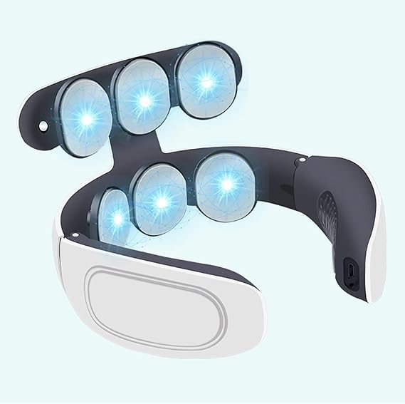 🔥 Masajeador Pro Cervical Térmico 6 Cabezas – Alivio Instantáneo y Profesional