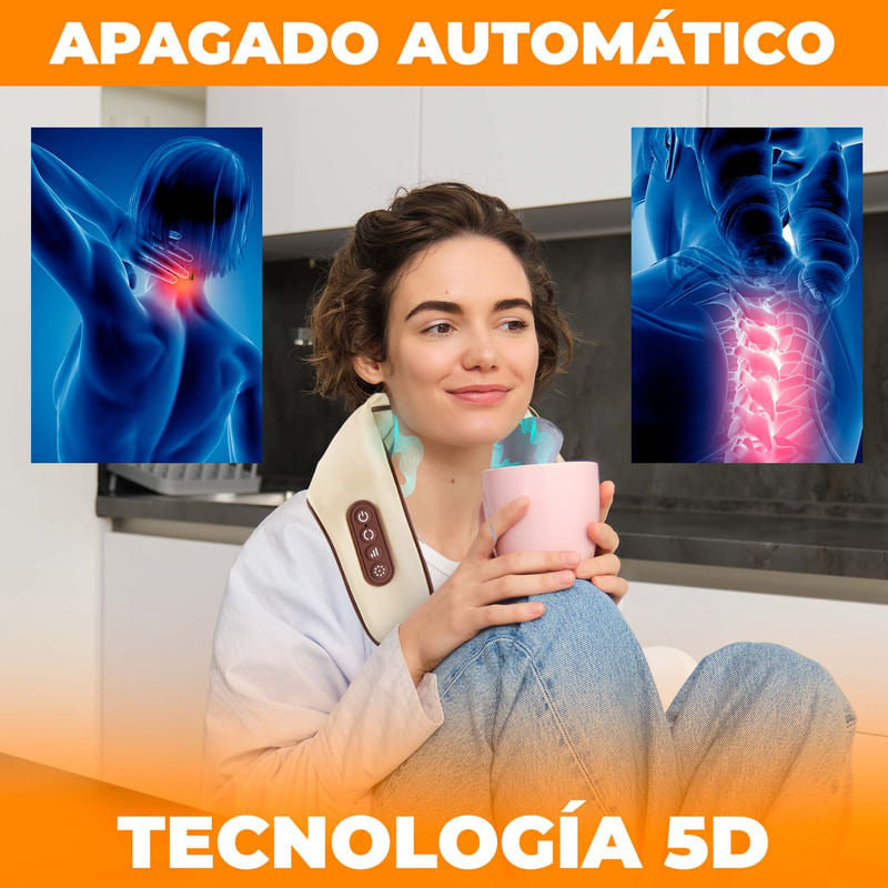 🌀 Masajeador de Cuello y Hombros 5D